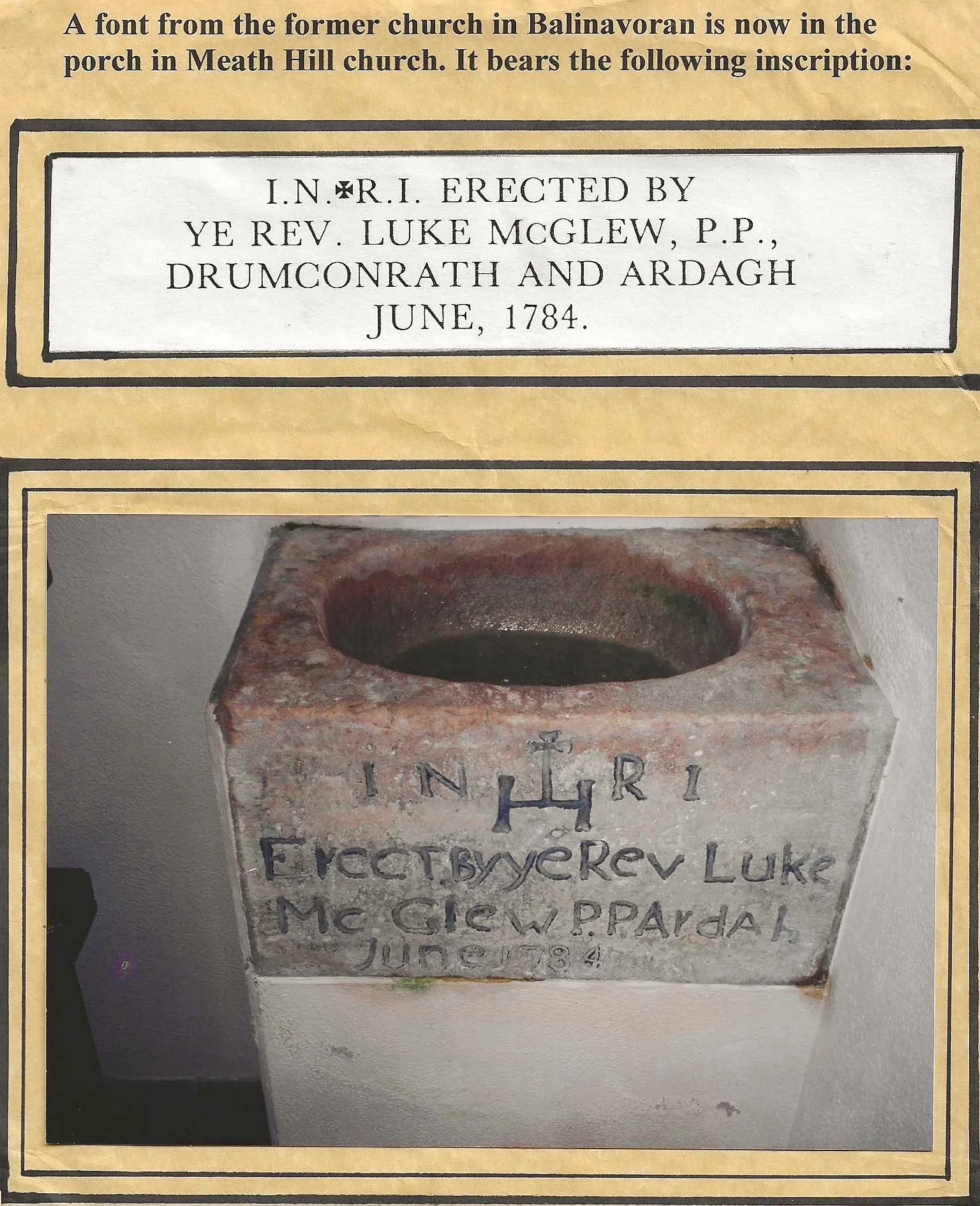 Historic parish photograph or document