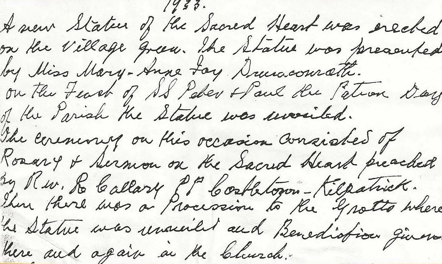 Historic parish photograph or document