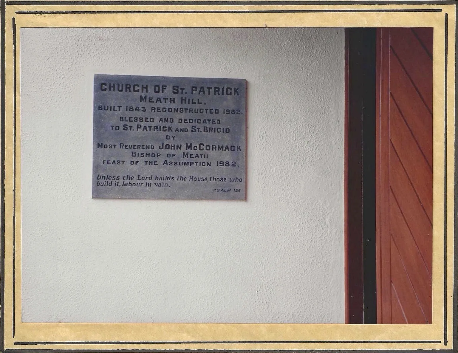 Historic parish photograph or document
